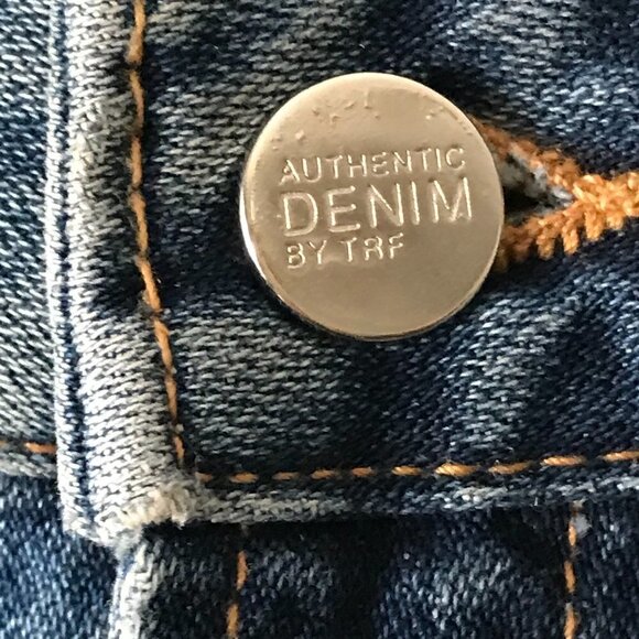 Zara Authentic Denim by Trafaluc Mini Skirt With Side Striping - Picture 7 of 14